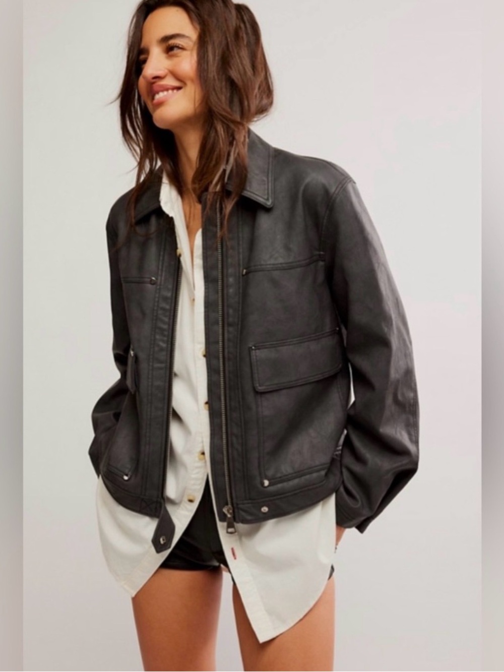 BLAIR VEGAN LEATHER JACKET